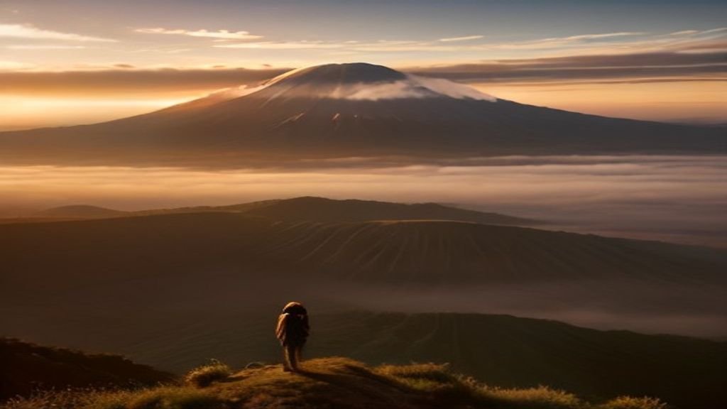 Pemandangan ikonik Gunung Bromo dengan hamparan pasir di kawasan taman nasional Jawa Timur yang eksotis.