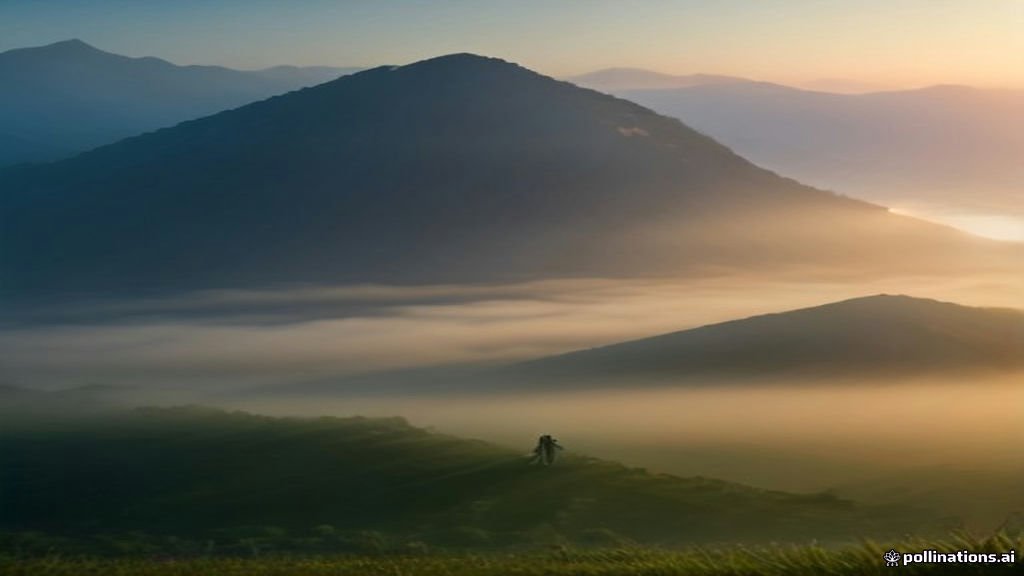Pemandangan Gunung Bromo yang megah di Jawa Timur saat matahari terbit.